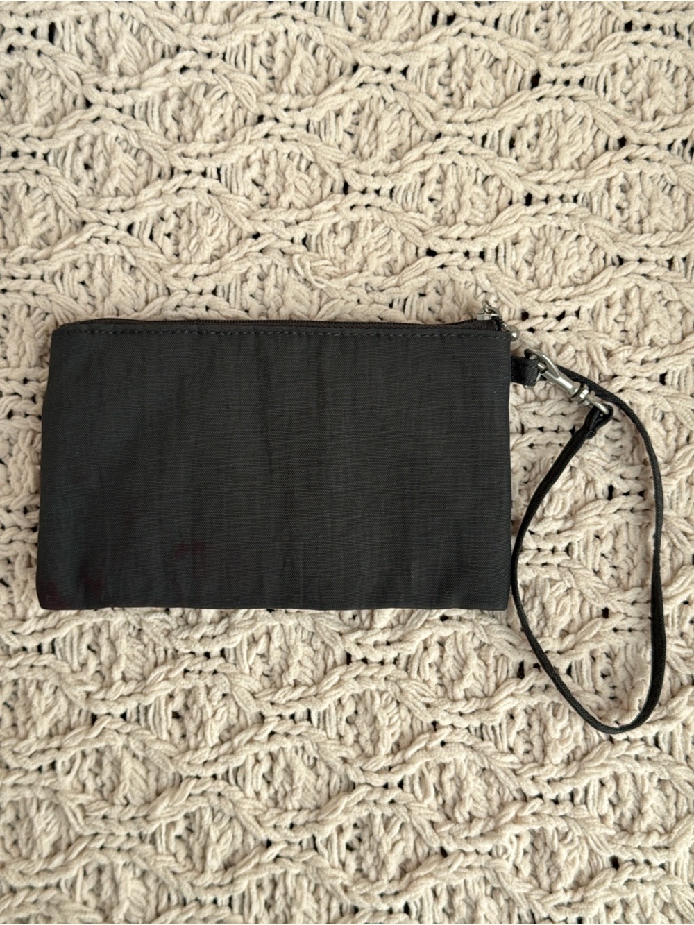 Olive Green RFID Wristlet Zip Pouch Travel Organizer